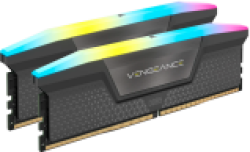 Памет CORSAIR VENGEANCE RGB DDR5 48GB (2 x 24GB) DDR5 6000 CL30-36-36-76 1.40V Intel XMP & AMD EXPO - GREY