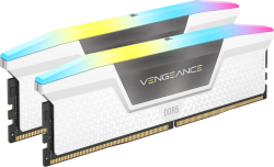  Corsair VENGEANCE RGB DDR5 32GB (2 x 16GB) DDR5 6400 CL36-48-48-104 1.35V XMP & EXPO - White