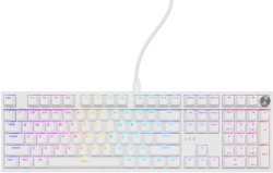 Клавиатура Genesis Mechanical Gaming Keyboard Thor 404 White RGB Backlight Gateron Yellow Pro, US Layout, Бяла
