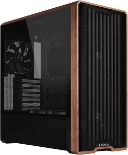 Кутия Lian-Li LANCOOL 217 Mid-Tower, Tempered Glass, Wood-Black