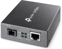 TP-Link Omada FC111PB-20, 10-100 Mbps WDM медиен конвертор с 1 PoE порт