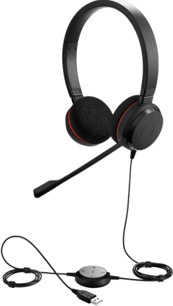 Слушалки Jabra Evolve 20 UC стерео с микрофон USB 4999-829-209