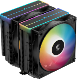 DeepCool охладител CPU Cooler AG620 BK - Addressable RGB V2, Dual-Tower - LGA1851-AM5