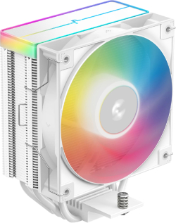 Охладител за процесор DeepCool охладител CPU Cooler AG400 White - Addressable RGB V2 - LGA1851-AM5