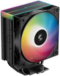 Охладител за процесор DeepCool охладител CPU Cooler AG400 Black - Addressable RGB V2 - LGA1851-AM5
