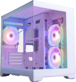 1stPlayer кутия Case mATX - MV6-TP White - 3 fans included