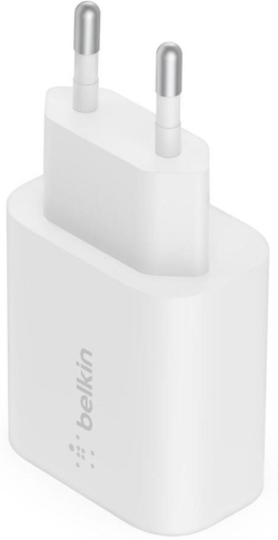  Зарядно устройство Belkin BOOSTCHARGE USB-C PD 3.0 PPS 25W, Бял