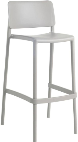 Бар стол RFG Joy S, пластмасов, 65 cm, сив