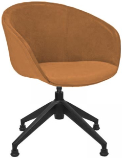 Офис стол Кресло RFG Silvi 56, до 120 kg, жълто с черна основа