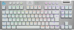 Безжична геймърска механична клавиатура Logitech G915X White Lightspeed TKL - GL Tactile Switch, Бяла