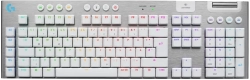 Безжична геймърска механична клавиатура Logitech G915X White Lightspeed - GL Tactile Switch, Бяла