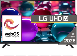 Телевизор LG 65UA73003LA, 65" 4K UltraHD TV 4K (3840x2160), WiFiHDMI eARC, LAN, USB, Bluetooth, Black