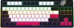 Клавиатура Геймърска LORGAR KBP70TKLW, Wireless TKL Mechanical Gaming Keyboard Pro, Black-red, EN layout, Черна/Бяла