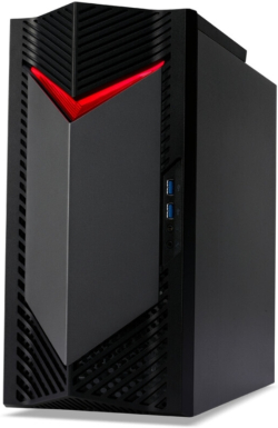  Acer Nitro N50-130, AMD Ryzen 5 7600, 32GB DDR5 4800MHz (2*16GB), 1024GB SSD PCI-e+1*M.2 free, NVIDIA GeForce RTX 4060 8GB GDDR6, No DVD, 5*USB 3.2 Type-C, 2*USB 2.0, Mic.&Audio jacks,RG-45,GLAN,Wi-Fi AX-6E&BT 5.0, 500W, No OS + Acer Nitro ED240QS3bmiipx
