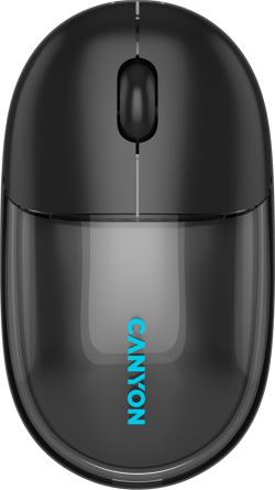 Мишка CANYON mouse OnClick 24 BT- Wireless Transparent-Black