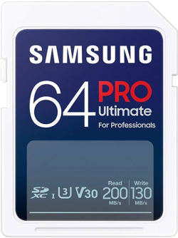 Samsung ProUltimate SDXC 64GB 200-130MB V30
