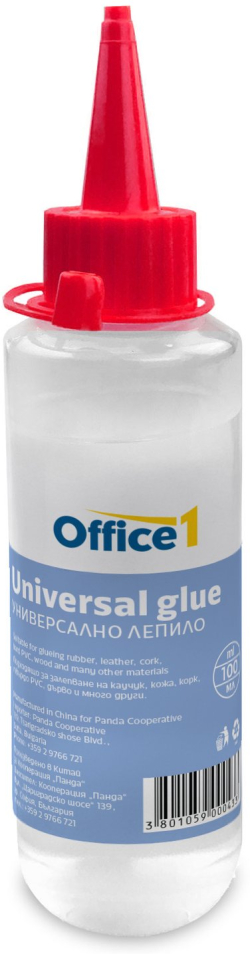  Office 1 Силиконово лепило, универсално, 100 ml
