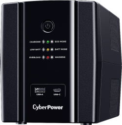  Енергоспестяващ UPS с AVR, 2200VA/1320W, 4x Schuko, Runtime at 90W ( min ):70, Surge and Spike protection;GreenPower UPS; UT2200EG