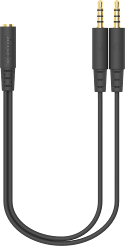 Кабел/адаптер А4Tech Адаптер 3.5 mm жак женско - 2 x 3.5 mm жак мъжко