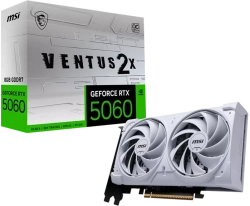 Видеокарта MSI Video Card NVIDIA GeForce RTX 5060 8G VENTUS 2X OC WHITE, 8GB GDDR7