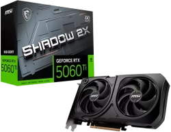 Видеокарта MSI Video Card NVIDIA GeForce RTX 5060 Ti 8G SHADOW 2X OC PLUS