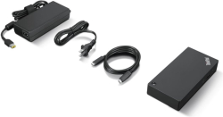 Докинг станция LENOVO ThinkPad Universal USB-C, Gigabit Ethernet, 4K резолюция, с 135W адаптер, EU, черен