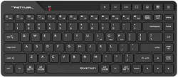 A4tech FBK26C AS Fstyler безжичнa мини тиха клавиатура, Multi-mode, презареждаема батерия, USB,кирилизирана, черна