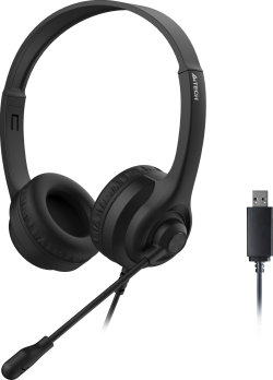 Слушалки А4tech HU-8 Слушалки с микрофон, USB, въртящ се микрофон