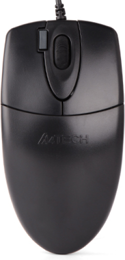 A4tech OP 620DS Оптична мишка, безшумен клик, USB черна
