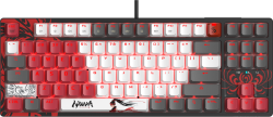 А4tech Геймърска механична клавиатура Bloody Naraka S87 TKL Backlit red switch , USB, Черен/червен