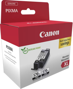Касета с мастило Canon PGI-570XL PGBK Twin Pack