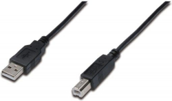 КАБЕЛ USB DIGITUS - USB 2.0  to USB-B - 5m - Black - PN AK-300105-050-S