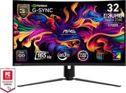 Монитор Геймърски MSI MAG 321CUP QD-OLED, 31.5", 0.03ms, 165Hz, 3840x2160, HDMI 2.1, DP 1.4a, , Black