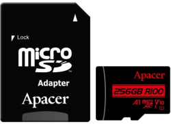 Apacer 256GB microSDHC-SDXC UHS-I U1 V10 A1 (1 adapter)