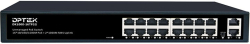   Неуправляем PoE суич с 16 порта, 1 Гб-сек., RJ45, DPTEK