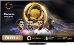 Телевизор Hisense 65" A85N, 4K UHD OLED Smart TV, 120Hz, HDMI 2.1, Game Mode Pro, Bluetooth, Alexa Built-in, Black
