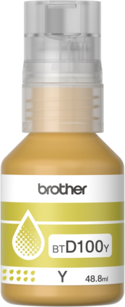 Касета с мастило Brother BT-D100Y Yellow Ink Bottle