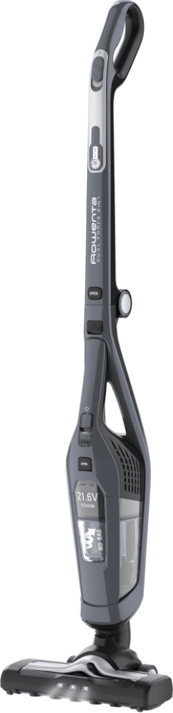 Rowenta RH6756WO, Dual Force 2in1, cyclonic technology, 21.6V lithium ion battery, up to 45 min.