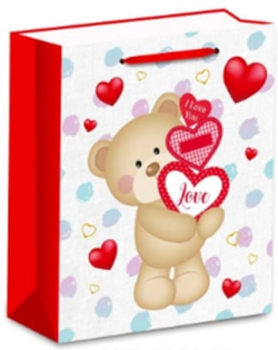  Подаръчна торбичка Love, 26 х 32 х 10 cm, дизайн 1