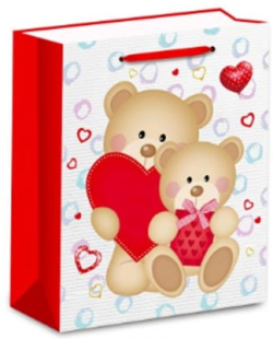  Подаръчна торбичка Love, 26 х 32 х 10 cm, дизайн 3