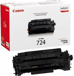 Тонер за лазерен принтер Canon CRG-724, оригинален, за Canon LBP6750, 6000 копия, черен