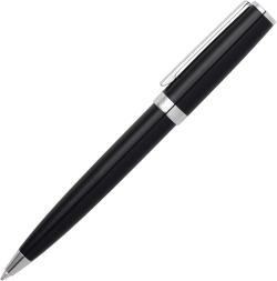  Hugo Boss Химикалка Gear Icon, в кутия, черна