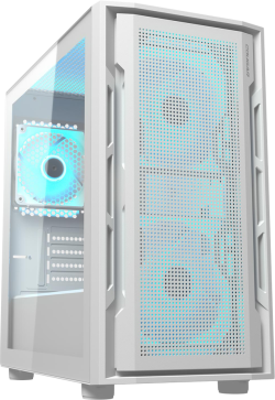 Кутия COUGAR UNIFACE MINI RGB, PC Case, Mini Tower, White