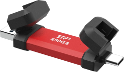 Silicon Power UC3S72 250GB, USB3.2 Gen2, DS72, Red