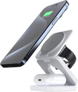 Принадлежност за смартфон Technaxx TX-316 3-в-1 сгъваема станция за бързо безжично зареждане