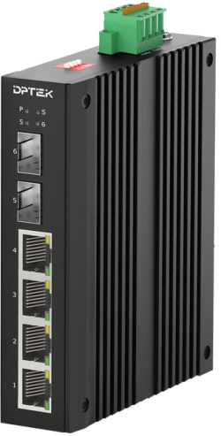  Неуправляем индустриален суич 4x10-100-1000Base-T + 2x1000Base-X SFP
