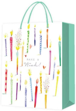  Подаръчна торбичка Happy Birthday, свещички, 30 х 41.5 х 12 cm
