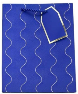  Подаръчна торбичка, 26 х 32 х 10 cm, синя