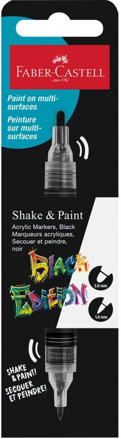  Faber-Castell Акрилен маркер Black Edition, черен