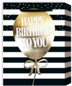  Подаръчна торбичка Happy Birthday, балон, 31 х 42 х 12 cm